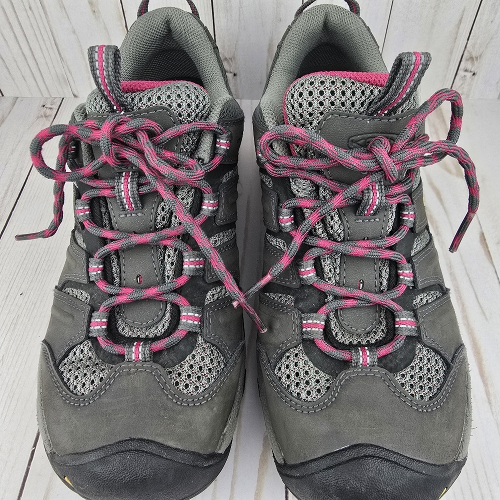Keen Hiking Shoes Pink and Gray Women’s Size 7.5 - Picture 9 of 16